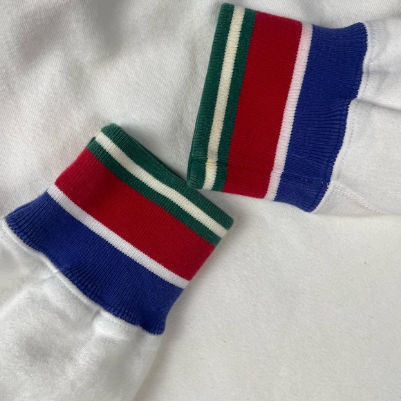 Vintage Polo By Ralph Lauren multi color cuff Crewneck Sweatshirt - Picture 7 of 15